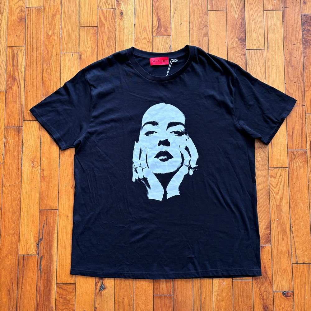 Marine Serre Heartbeat SS24 Tour Paris Fashion Week Invitation Face Tee